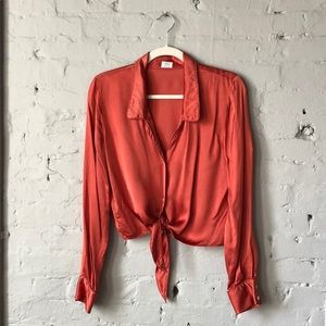 Wilfred - Tie-Front Blouse Aritzia